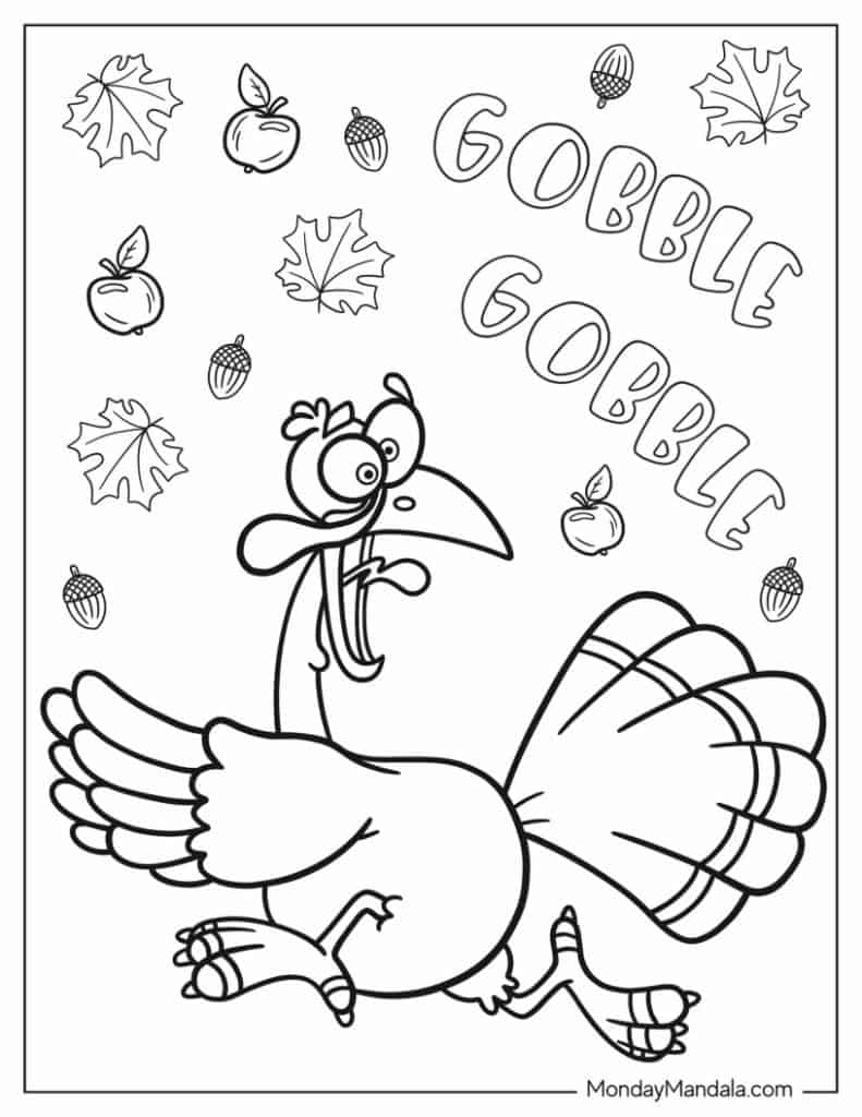 67 Thanksgiving Coloring Pages Free PDF Printables