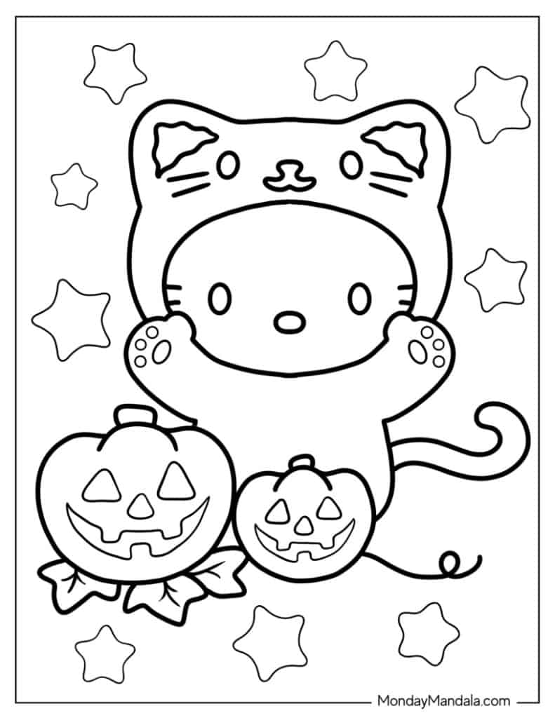hello kitty coloring pages