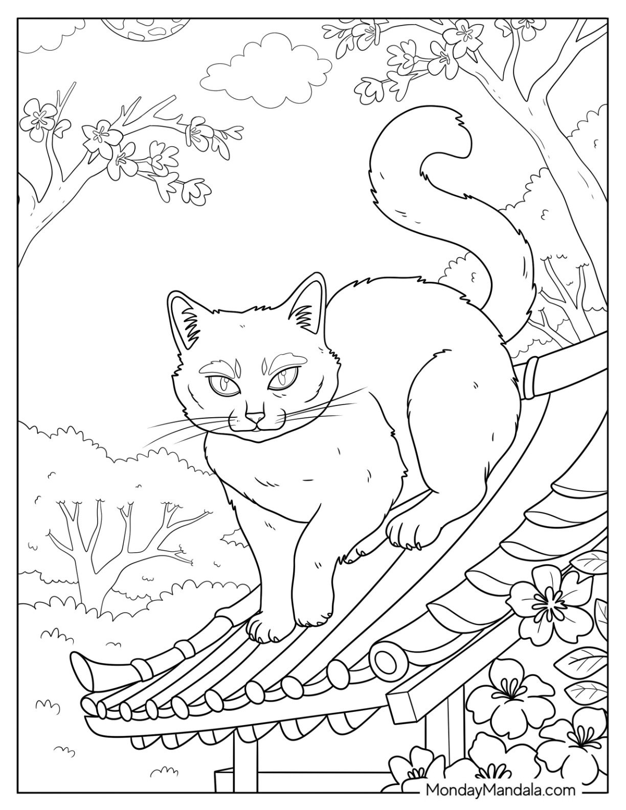 printable cat coloring sheets