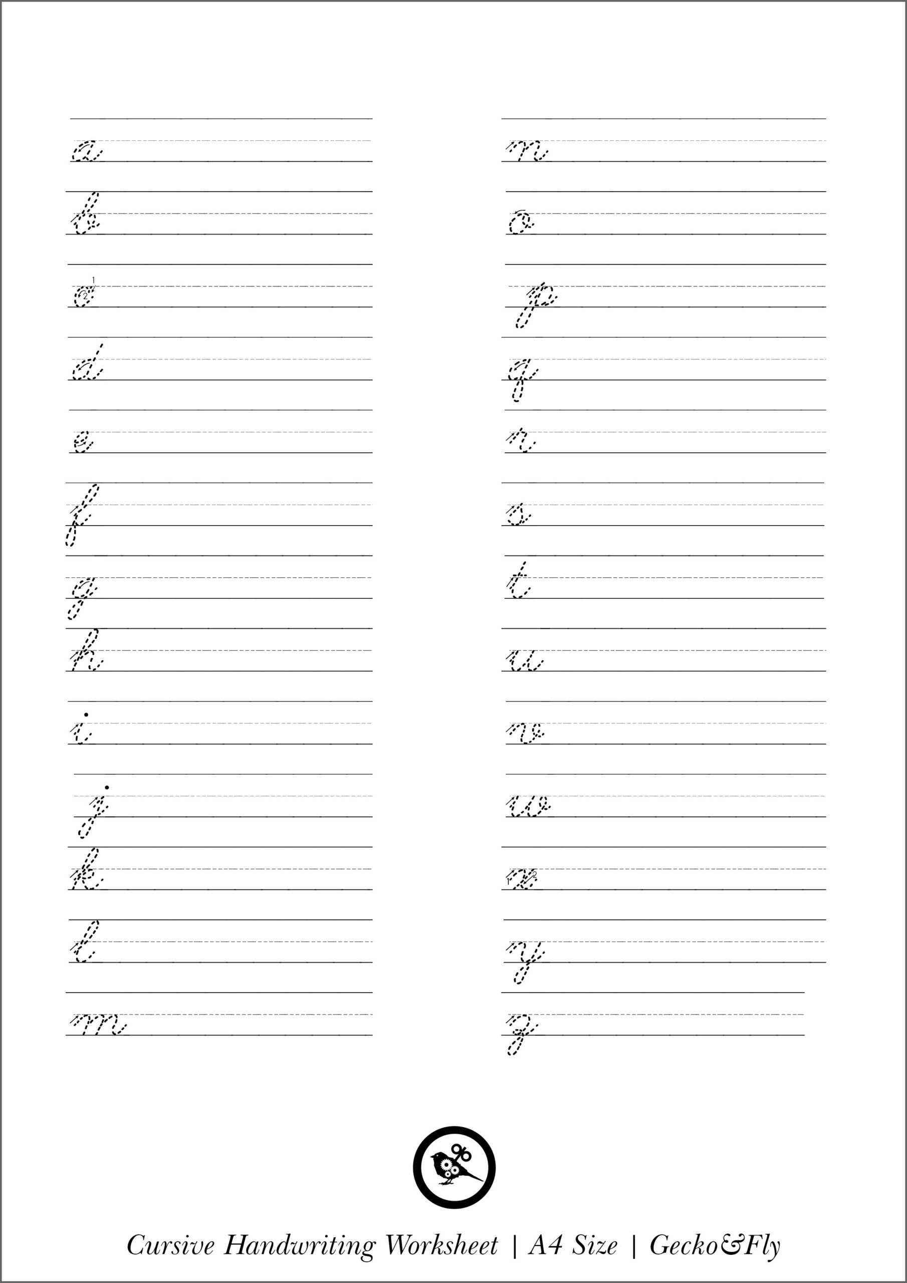 printable handwriting worksheet
