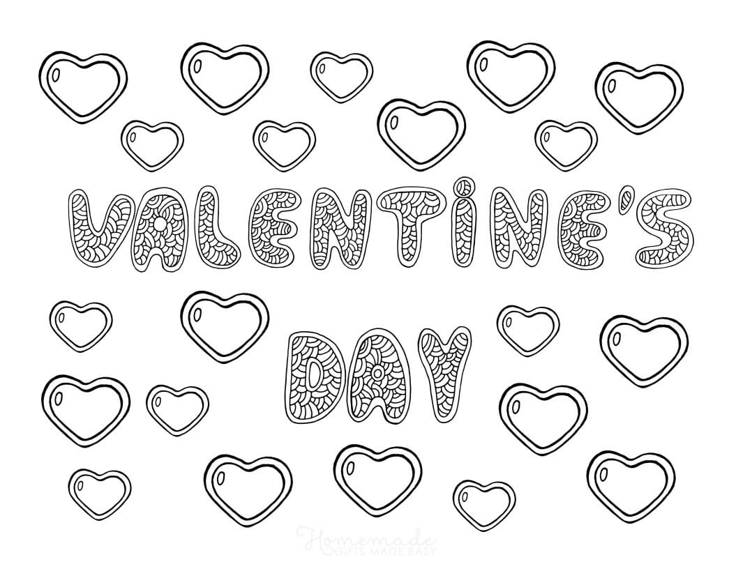 valentines day coloring sheets