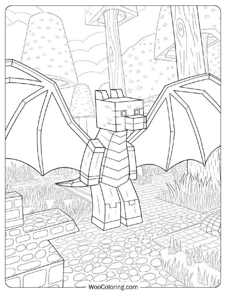 free minecraft coloring pages