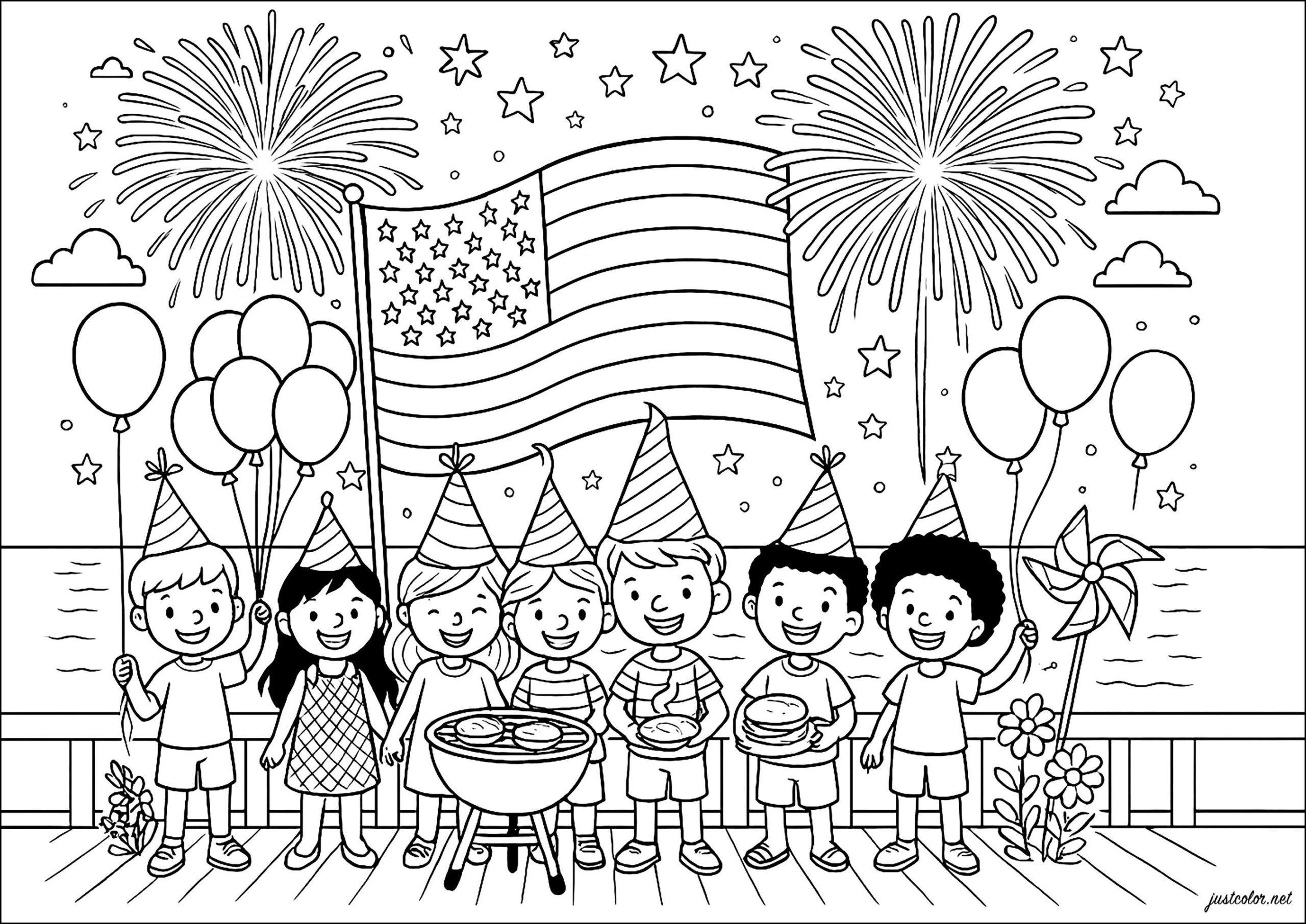 july 4th coloring sheets
