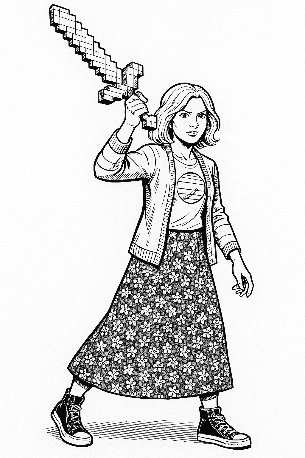 A Minecraft Movie Natalie Coloring Page