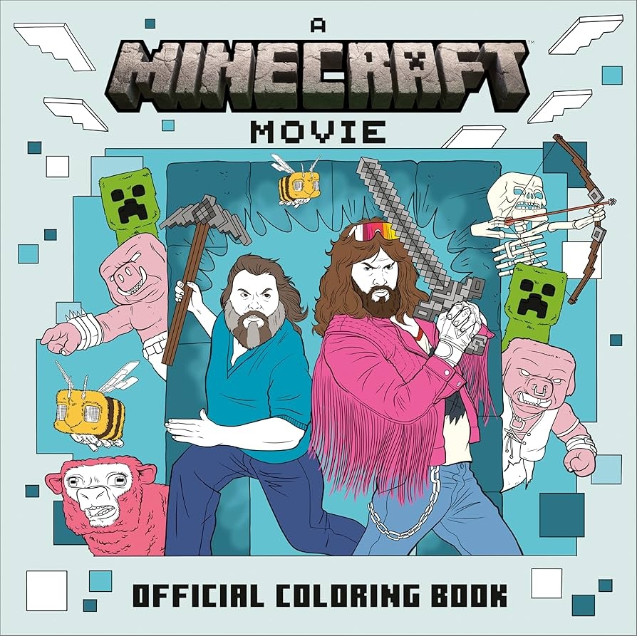 A Minecraft Movie Official Coloring Book Mojang AB Amazon de Books