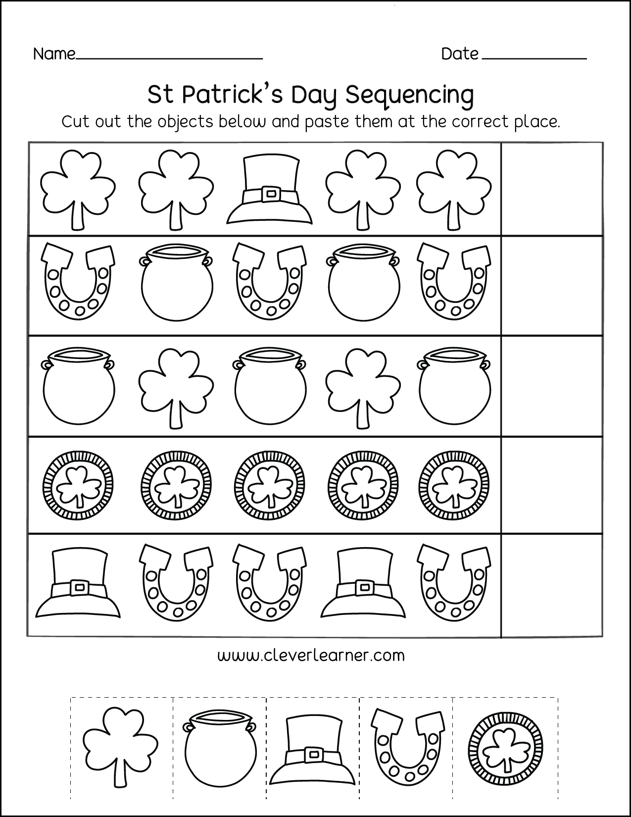 st patrick's day worksheets