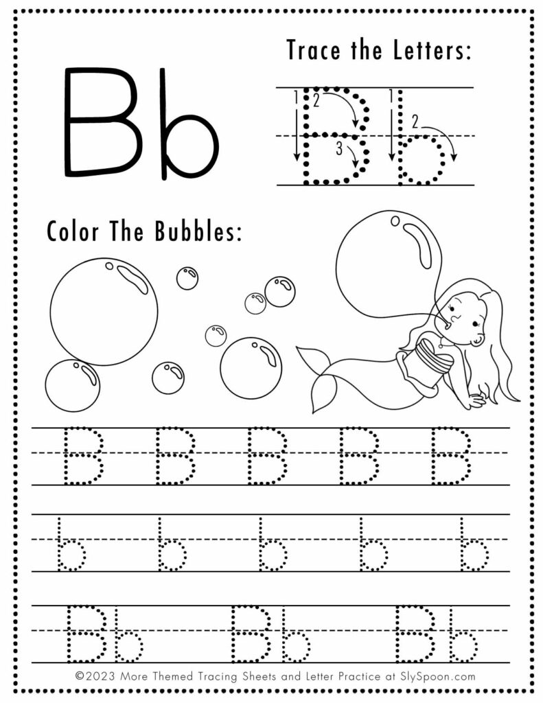 free printable preschool worksheets tracing letters