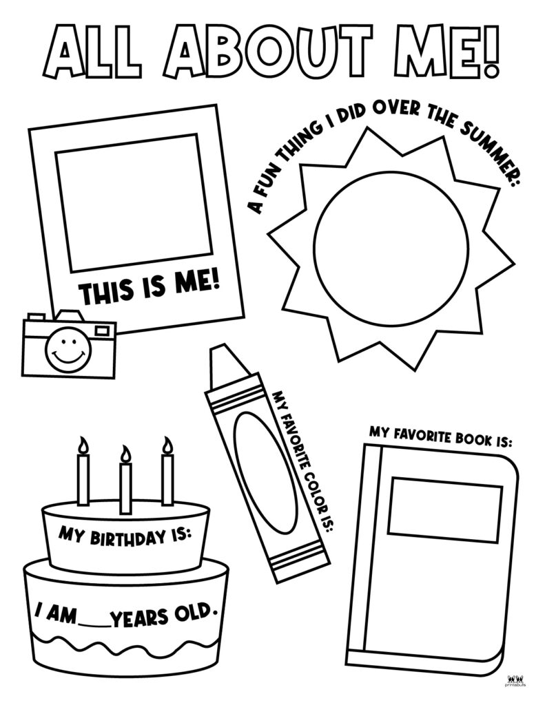 all about me sheet