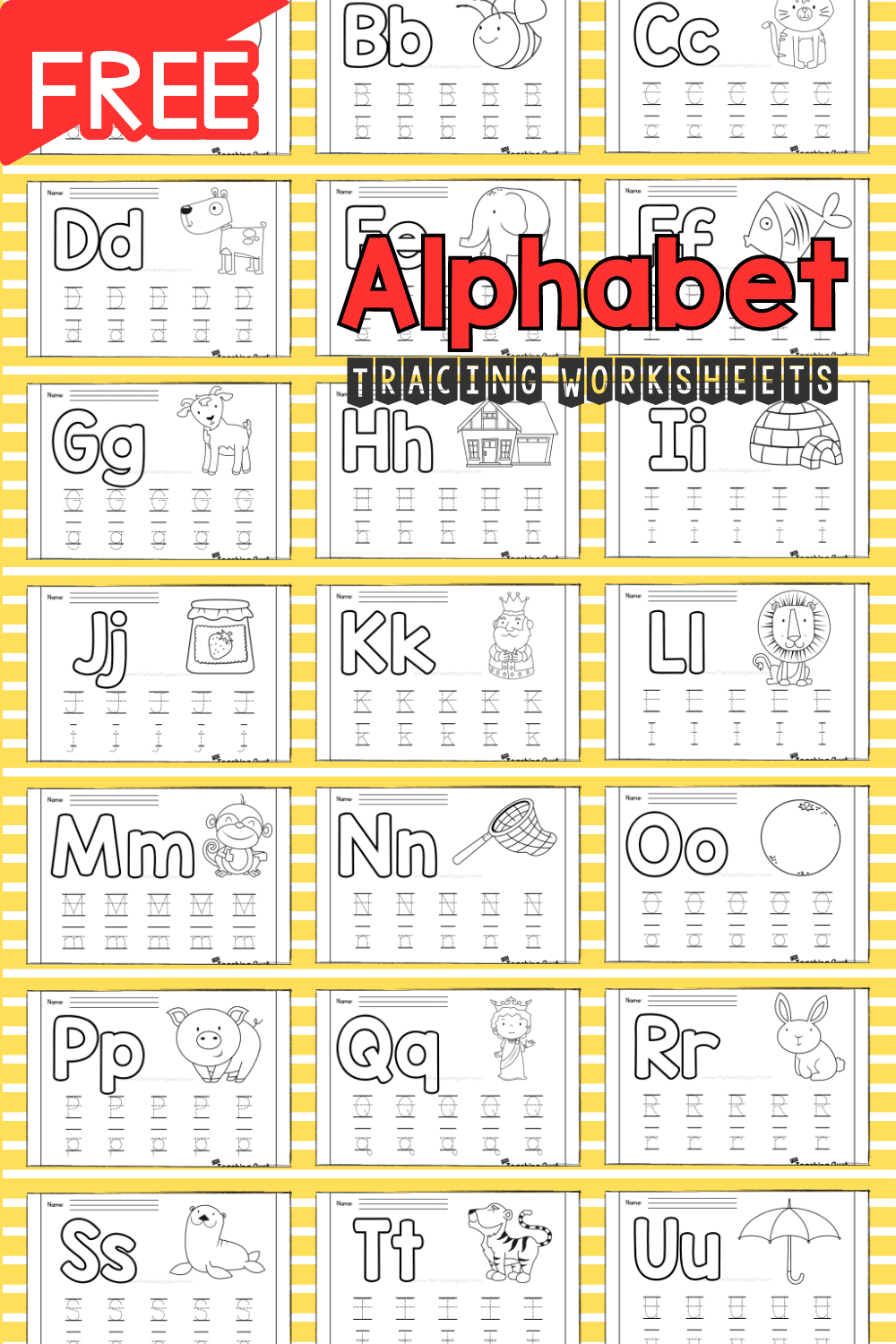 free alphabet worksheets printable