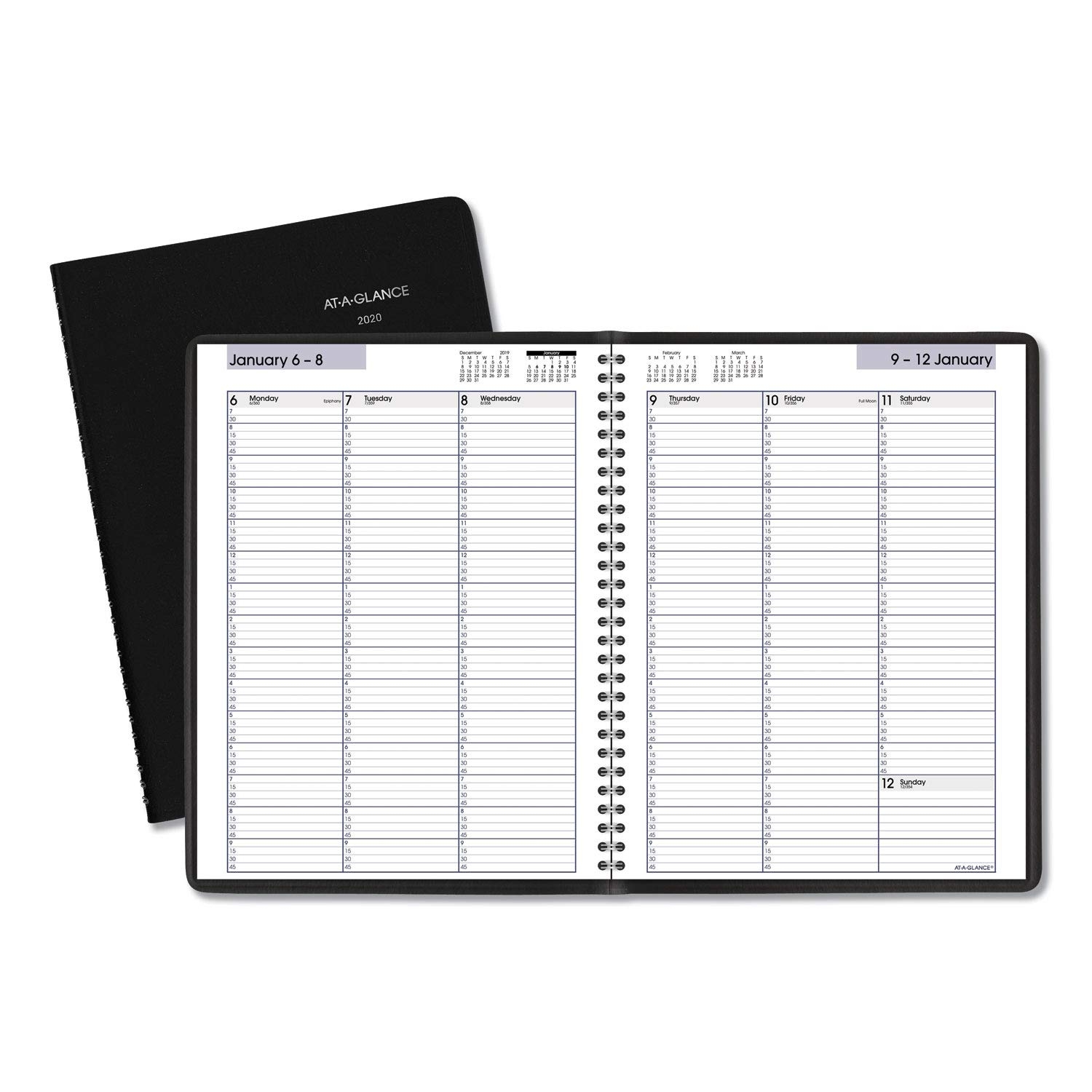 Amazon AT A GLANCE 2020 Weekly Appointment Book Planner DayMinder 8 X 11 Large Black G52000 Office Products