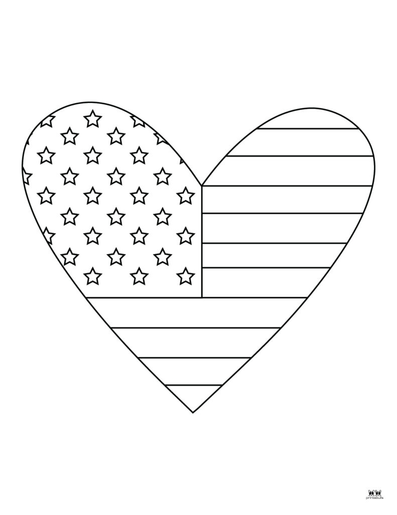 us flag color sheet