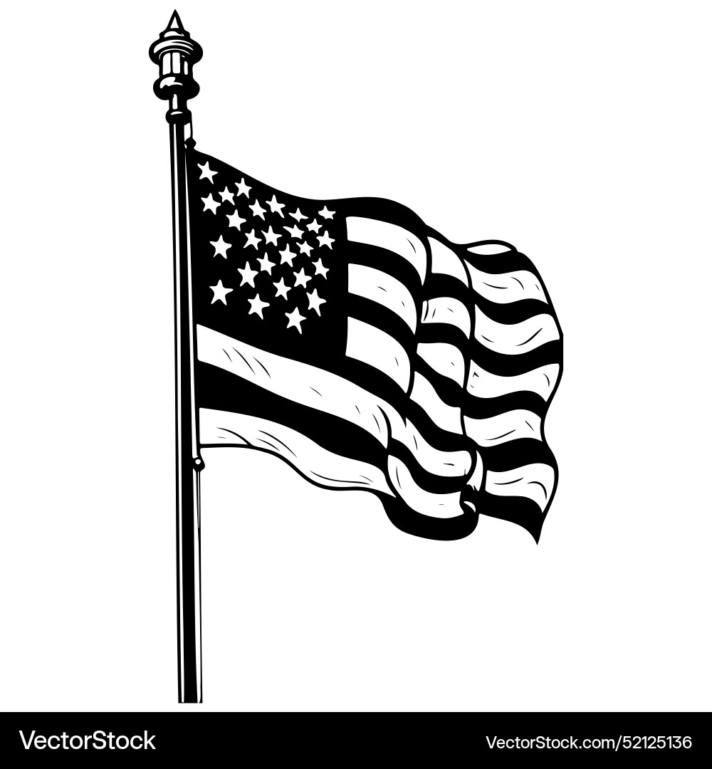 American Flag Line Zeichnung Vector Images ber 810 