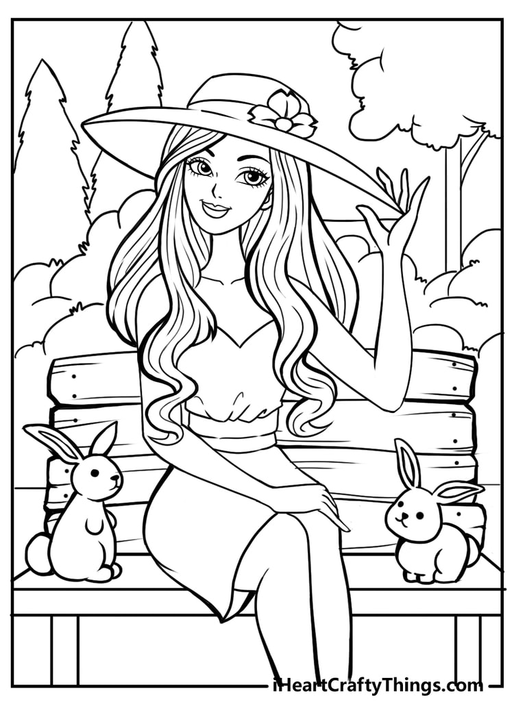 barbie coloring pages printable