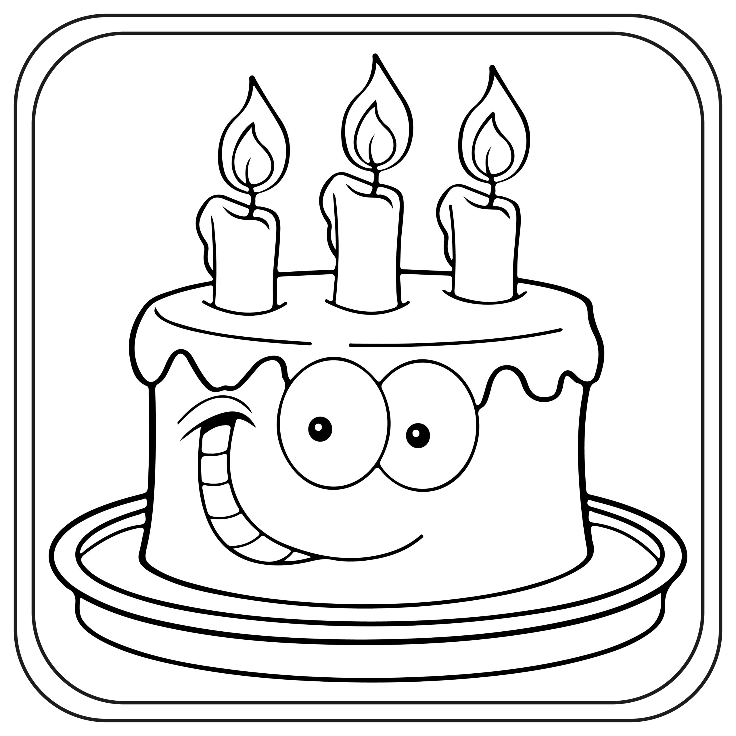 Birthday Cake Coloring Pages Preschool Kindergarten First Grade Made By Teachers