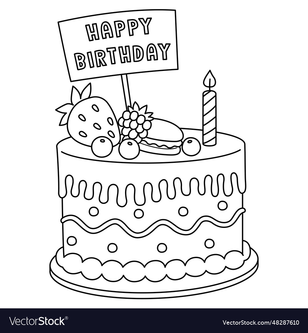 coloring pages for birthday cakes coloring pages for birthday cakes