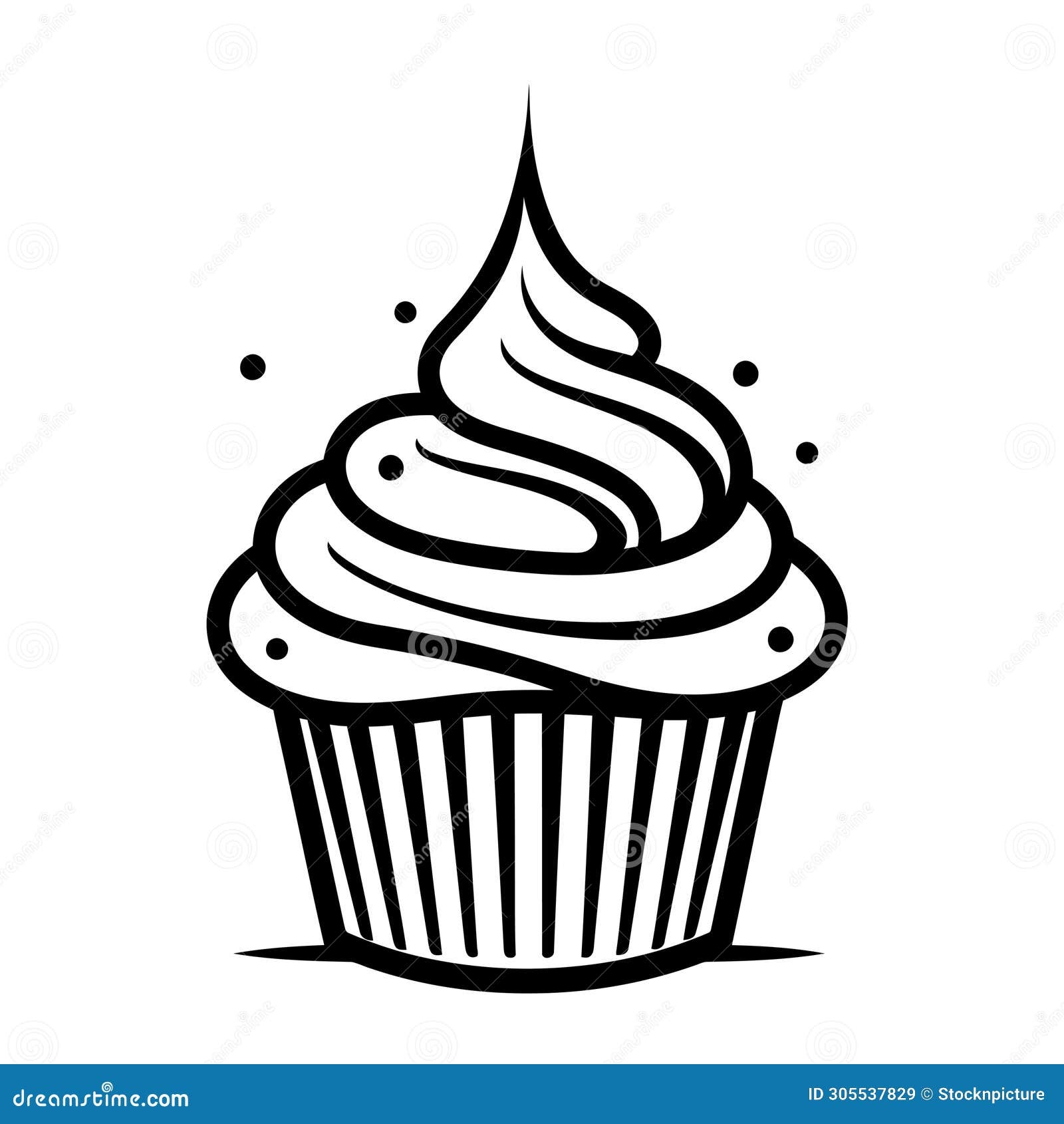 cupcake template to color