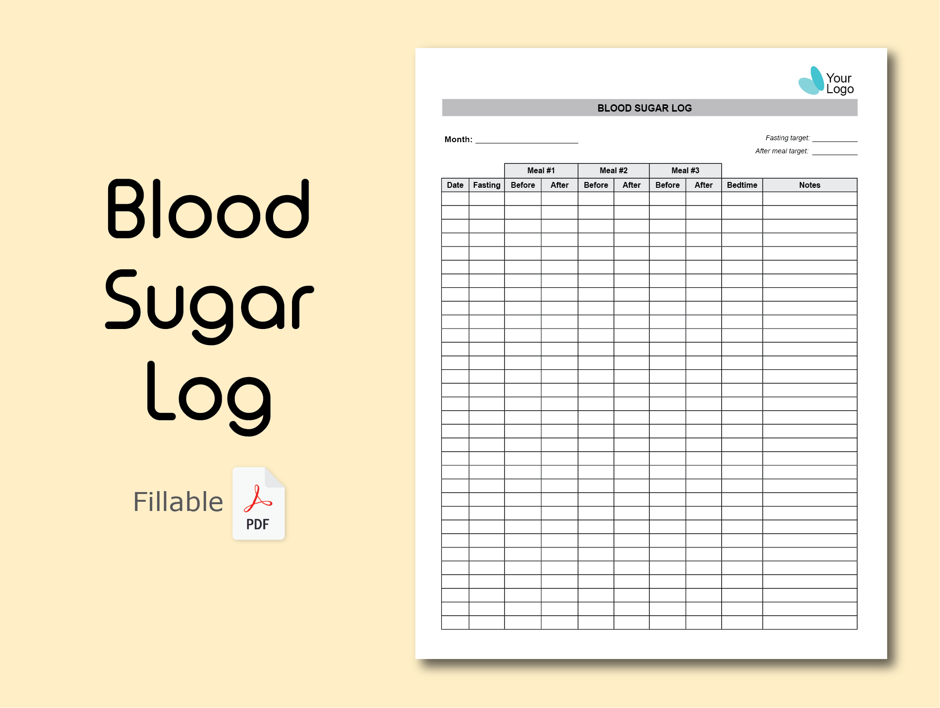 log for blood sugar