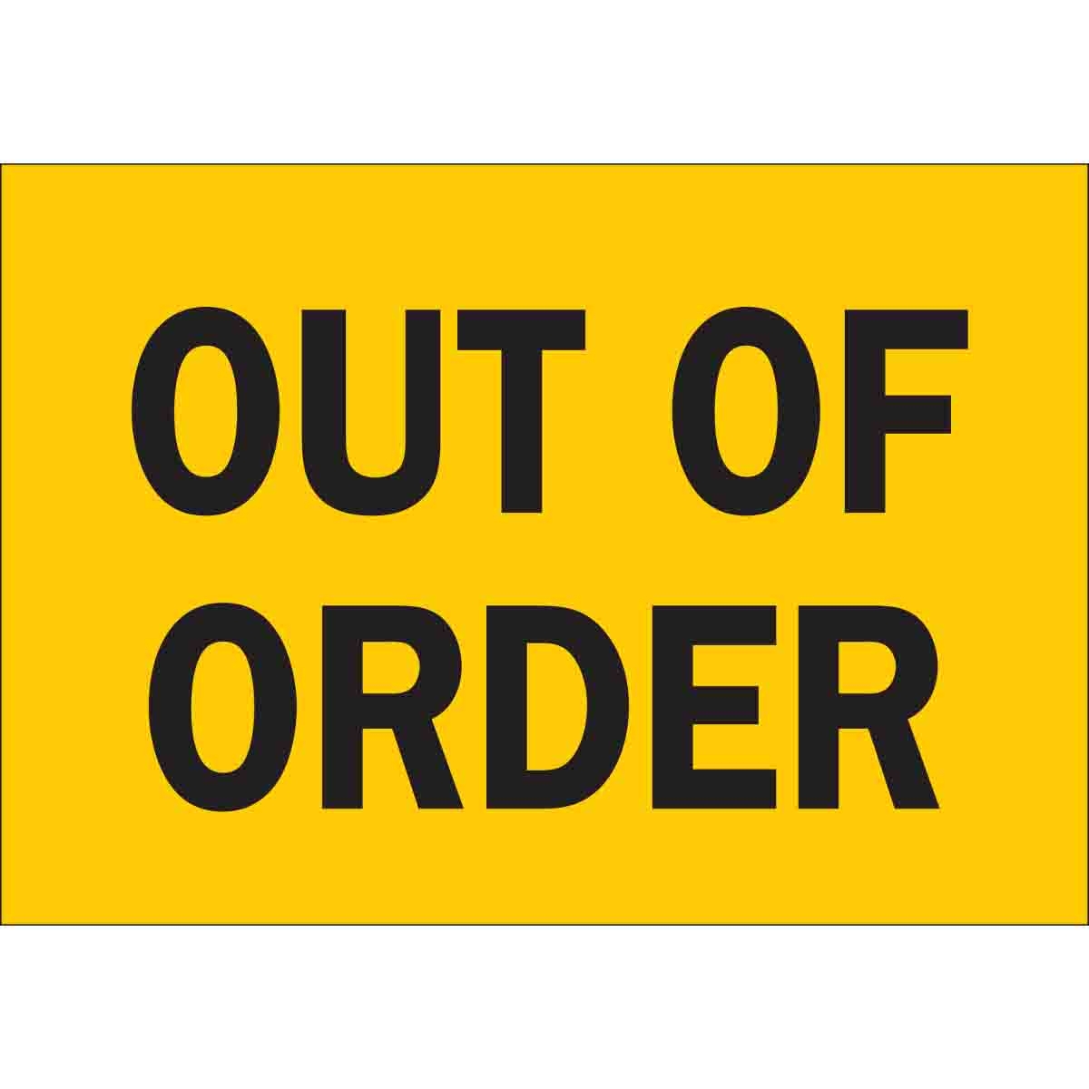 Brady Part 88310 Out Of Order Sign BradyCanada ca