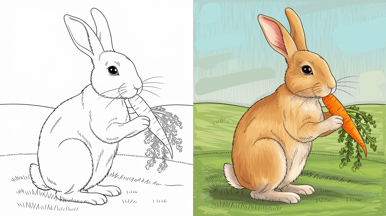 bunny rabbit coloring pages