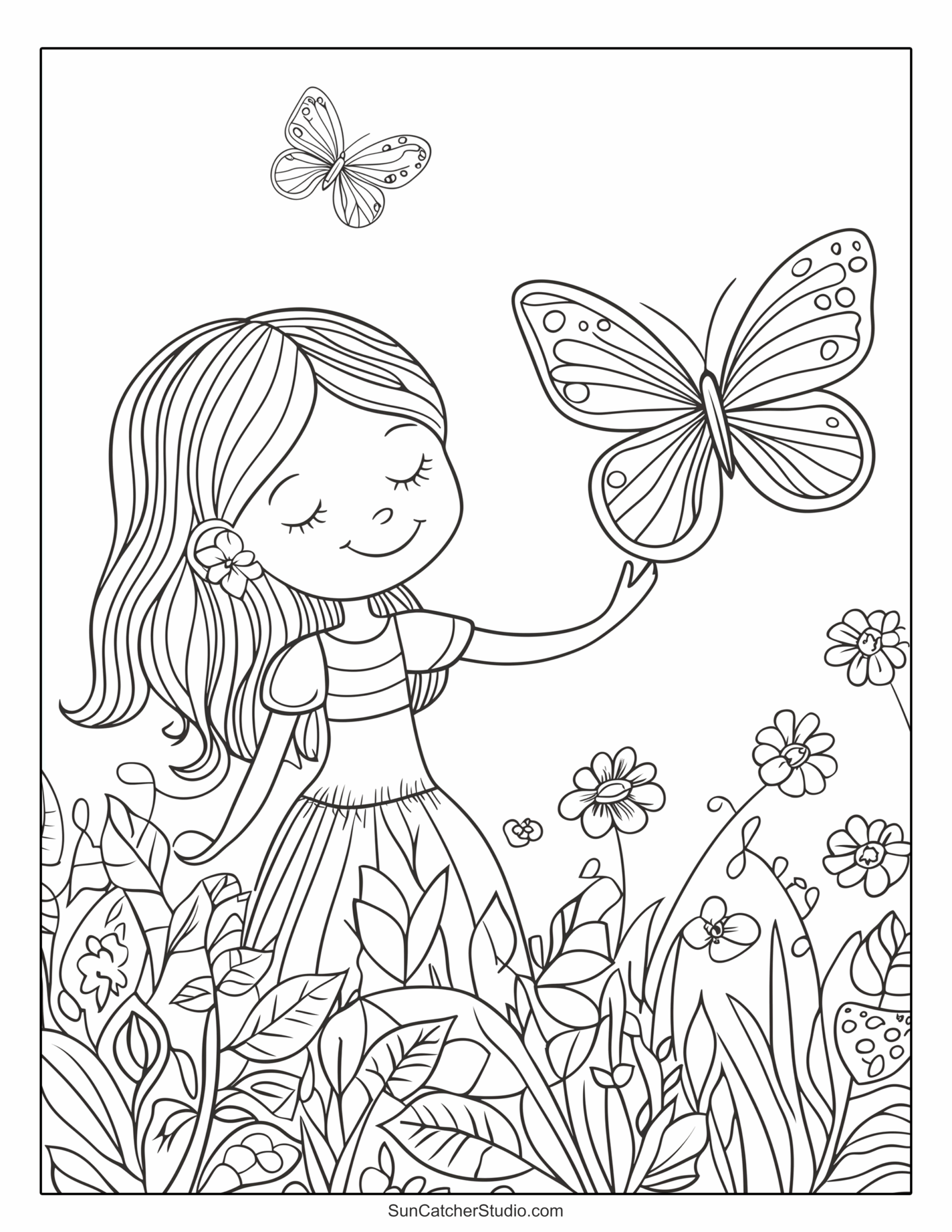 butterfly pictures to colour and print