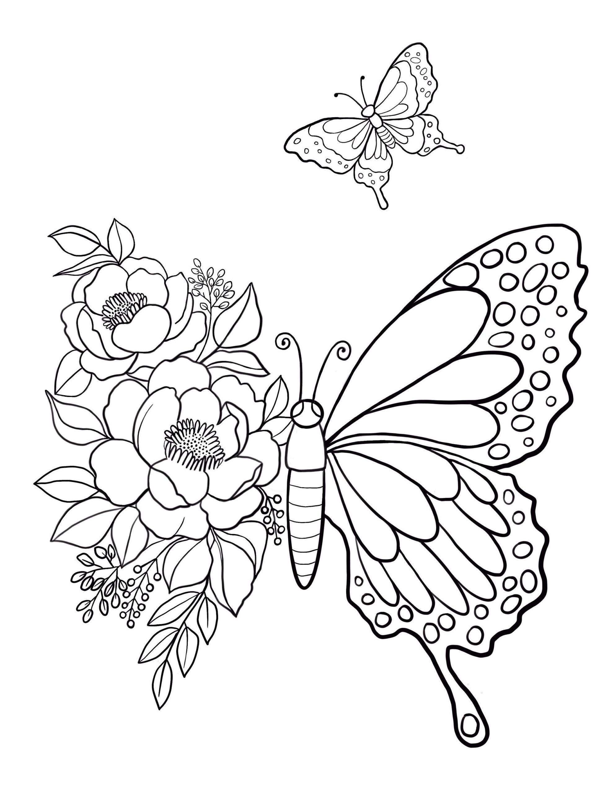 Butterfly Printable Coloring Sheet Coloring Pages Kids Coloring Pages Kids Summer Activity Butterfly Pictures Etsy UK