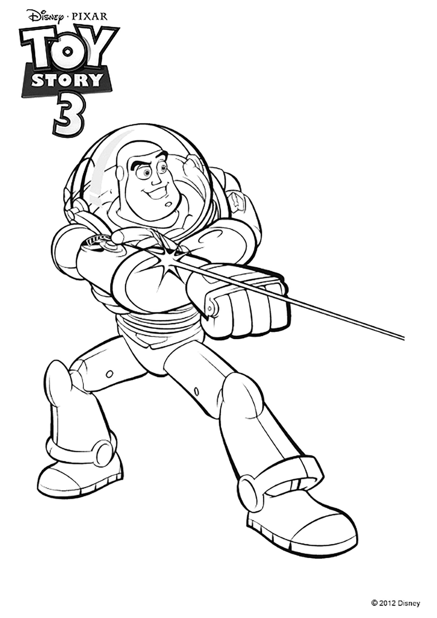 buzz lightyear coloring sheet