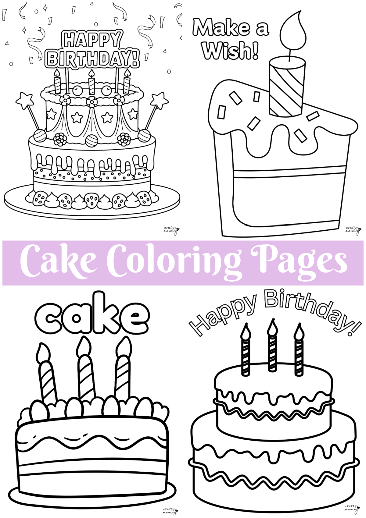 Cake Coloring Pages Crafty Morning Cake Coloring Pages Crafty Morning