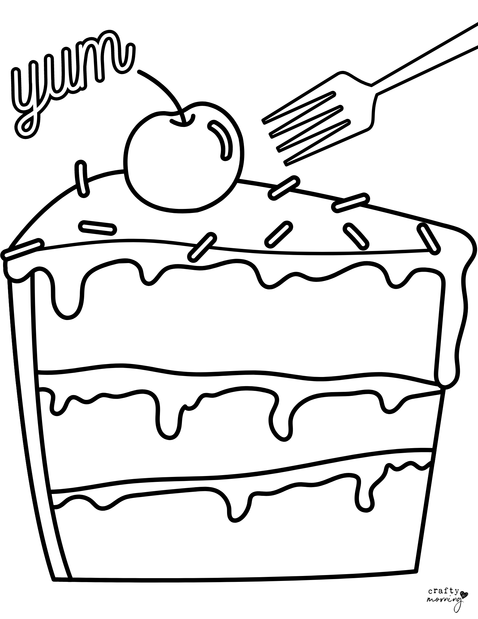birthday cake template to color birthday cake template to color