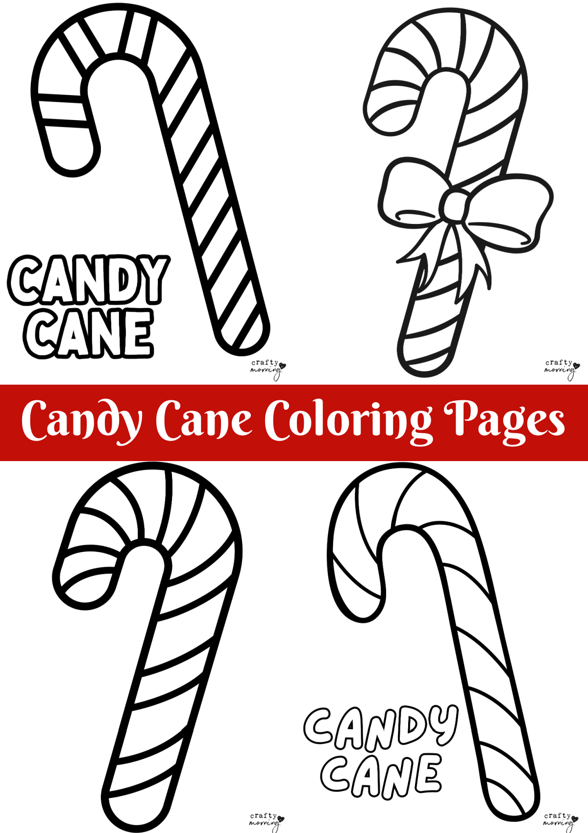 candy cane coloring sheet