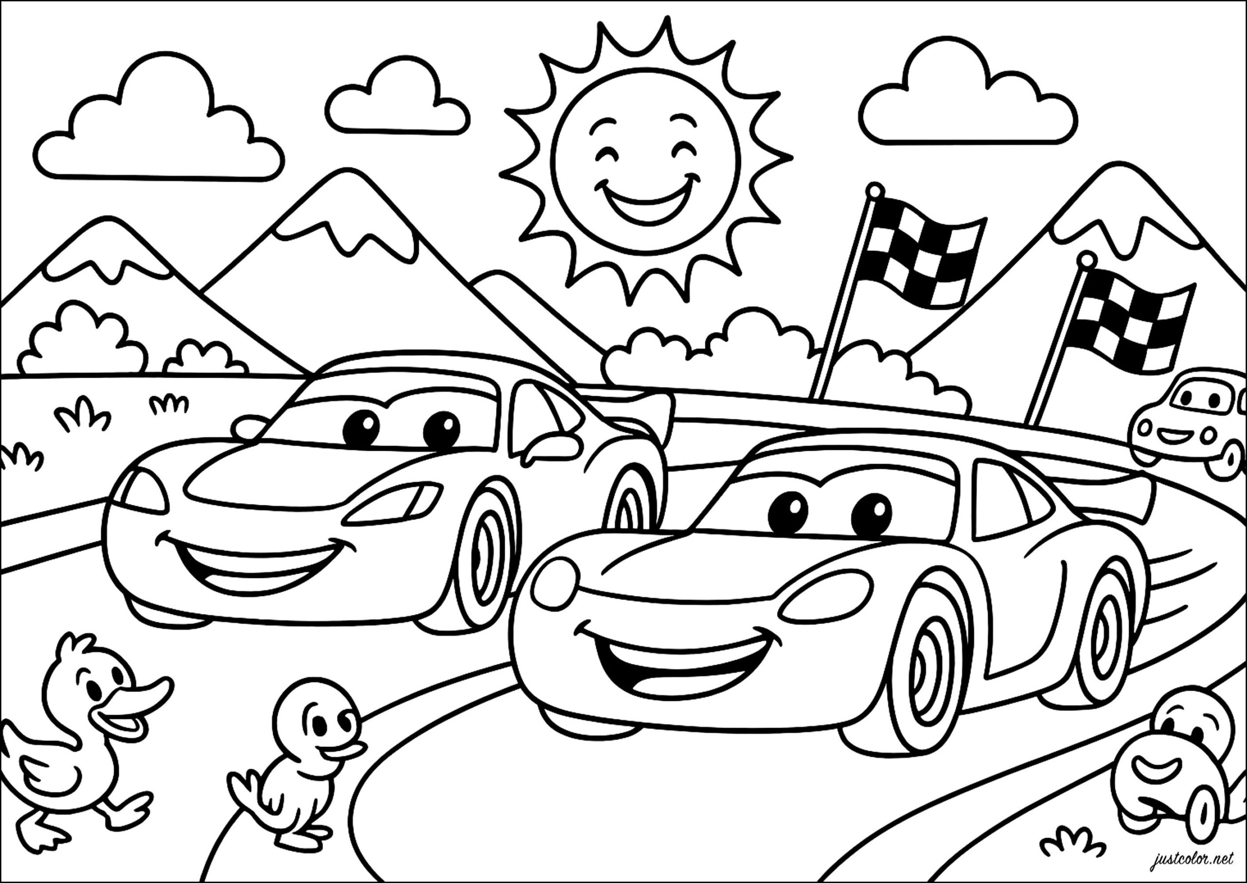 car printable coloring sheets