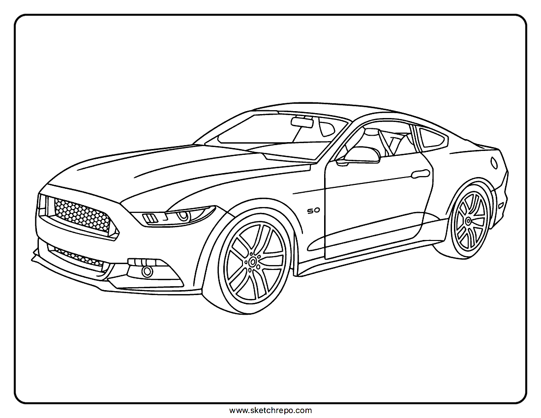 cars coloring sheets to print