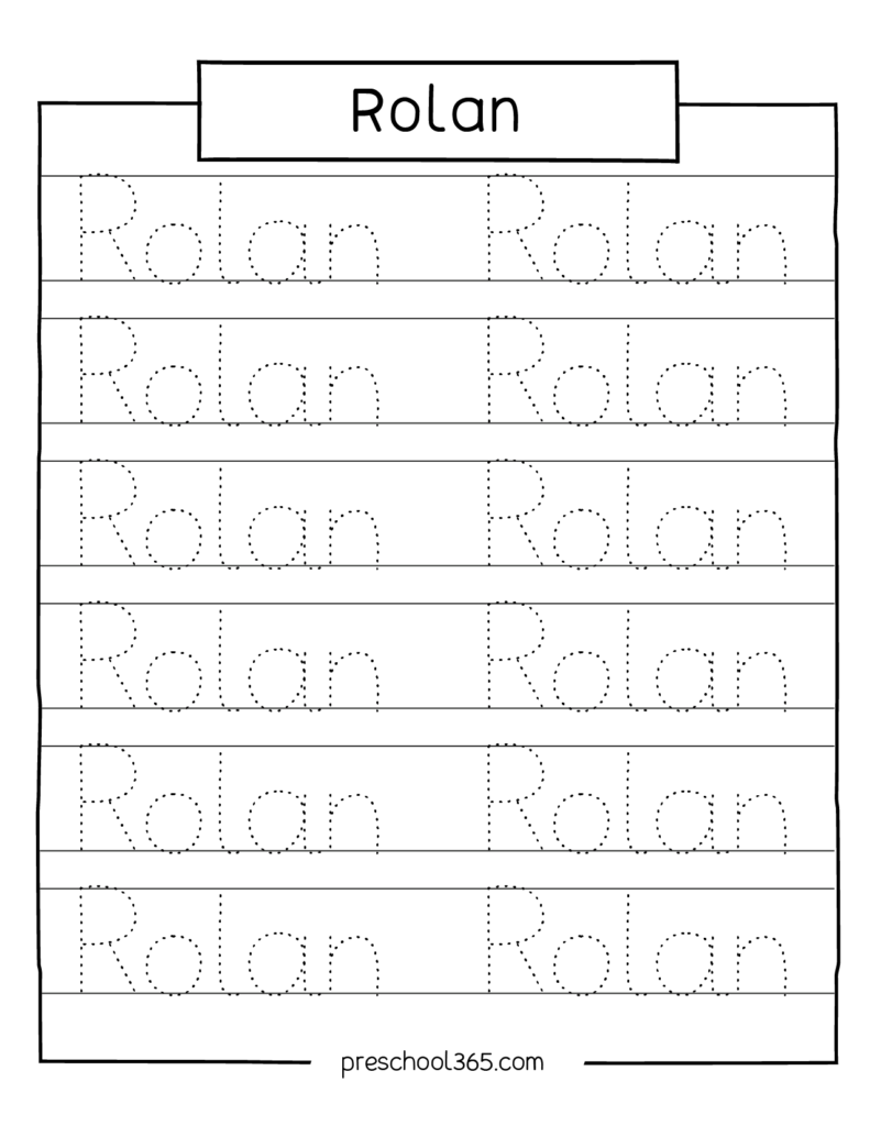 trace your name worksheet free