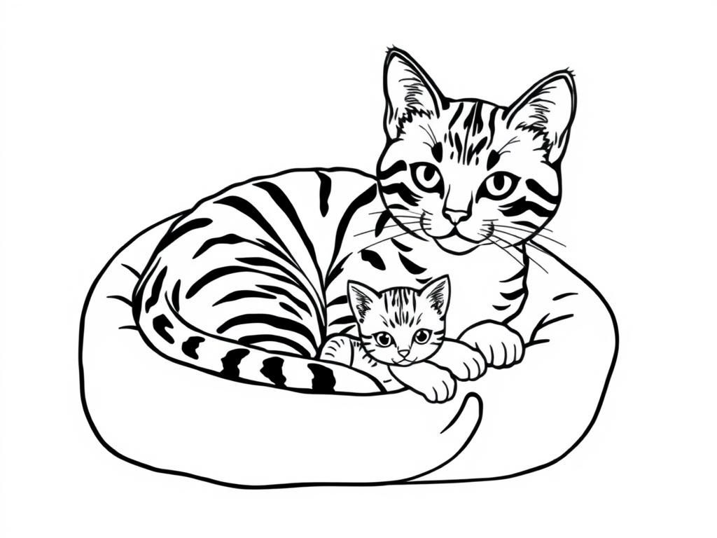 kitten coloring pages printable