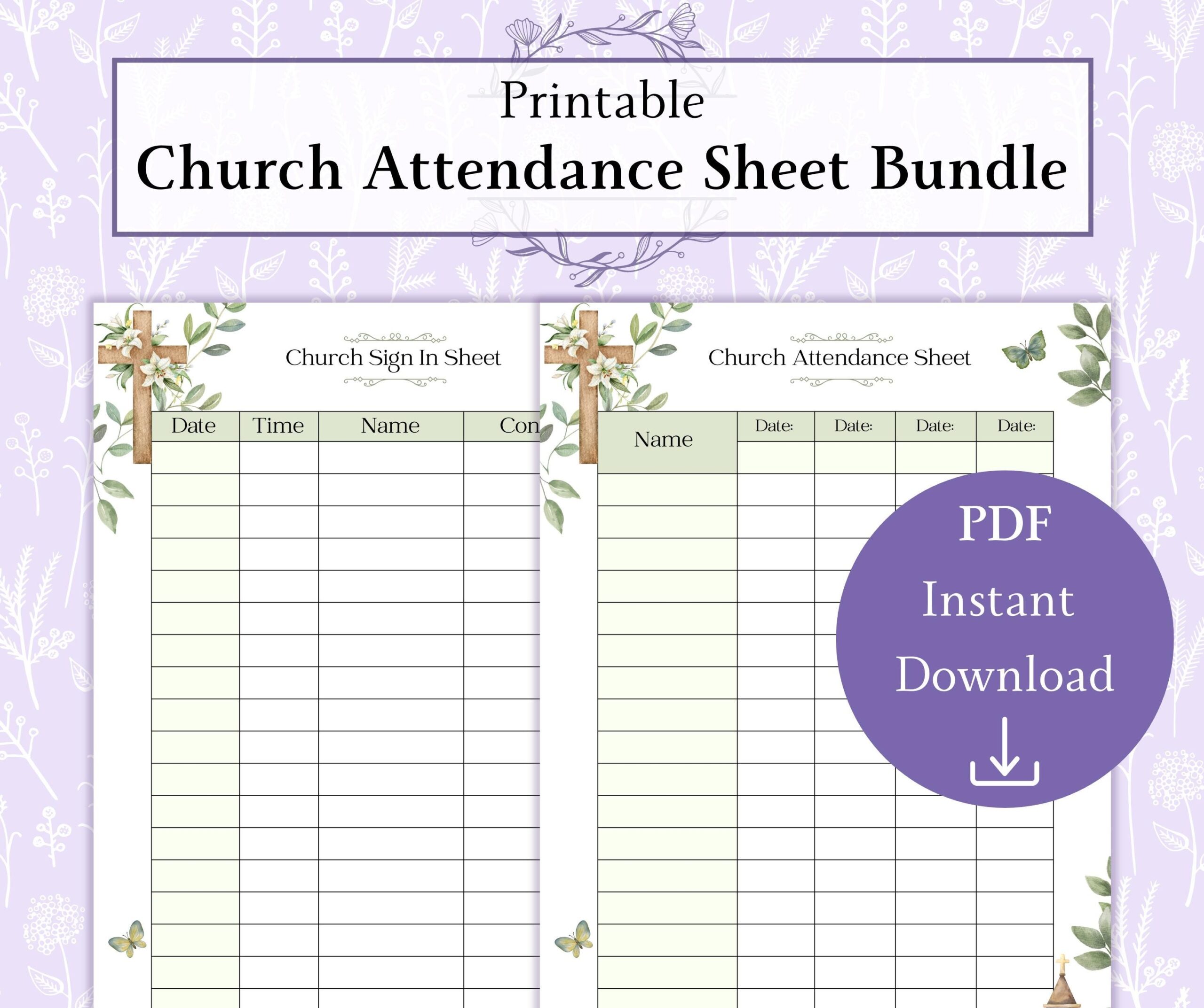 Church Sign Up Sheet Etsy Canada