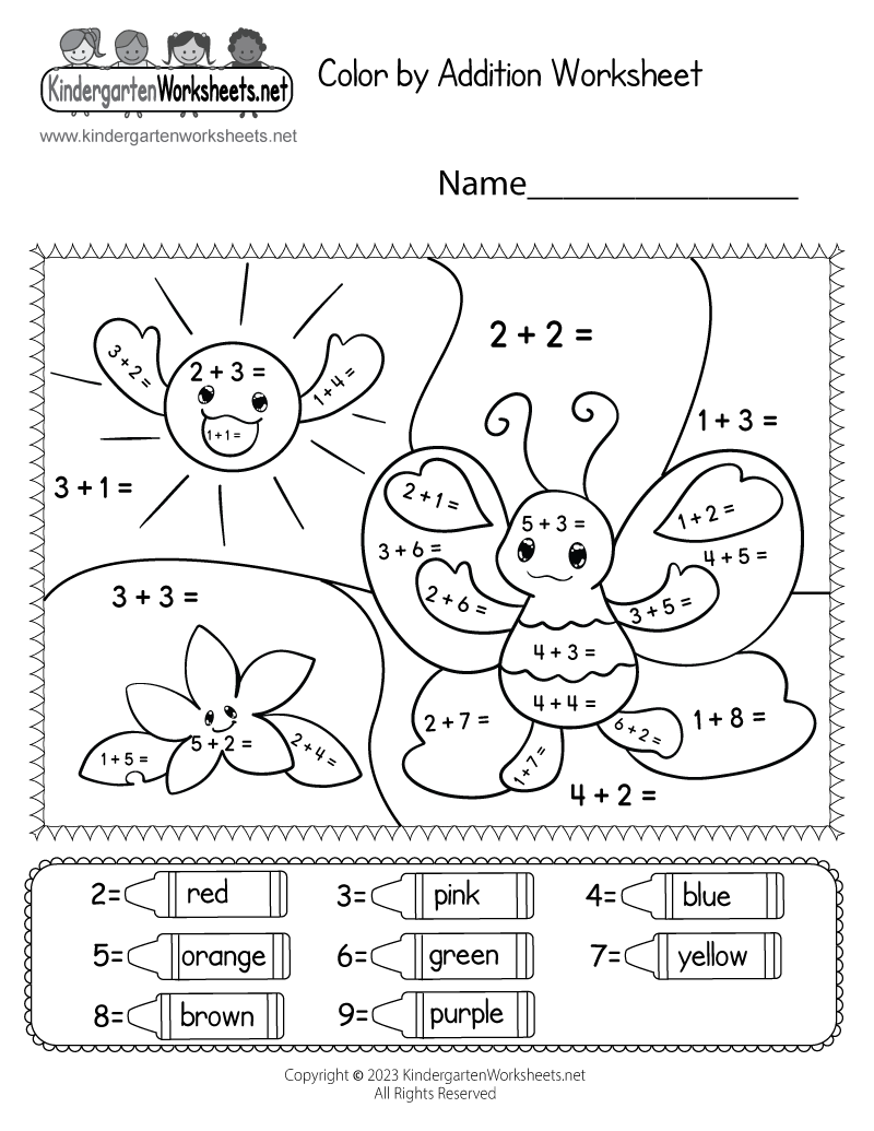 color by code worksheets