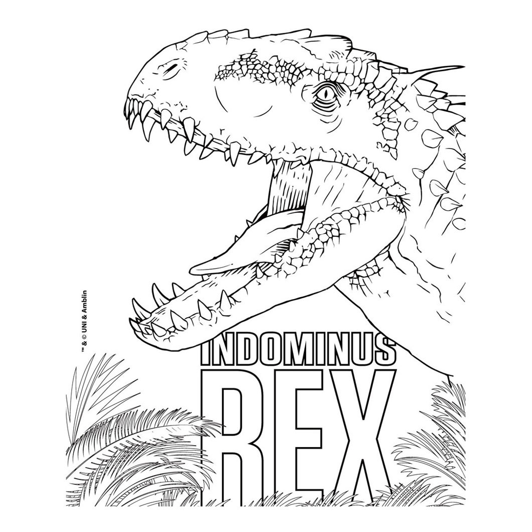 jurassic world coloring pages