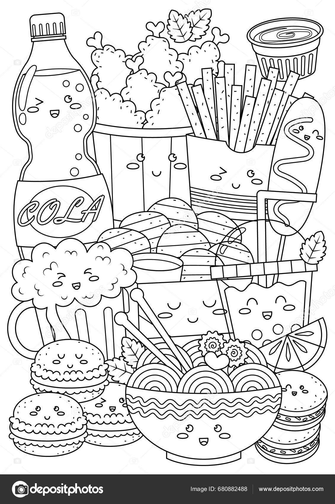 Coloring Page Adults Teenagers Coloring Therapy Meditation Relaxation Mindful Stress Stock Vector By NutkinsJ 680882488