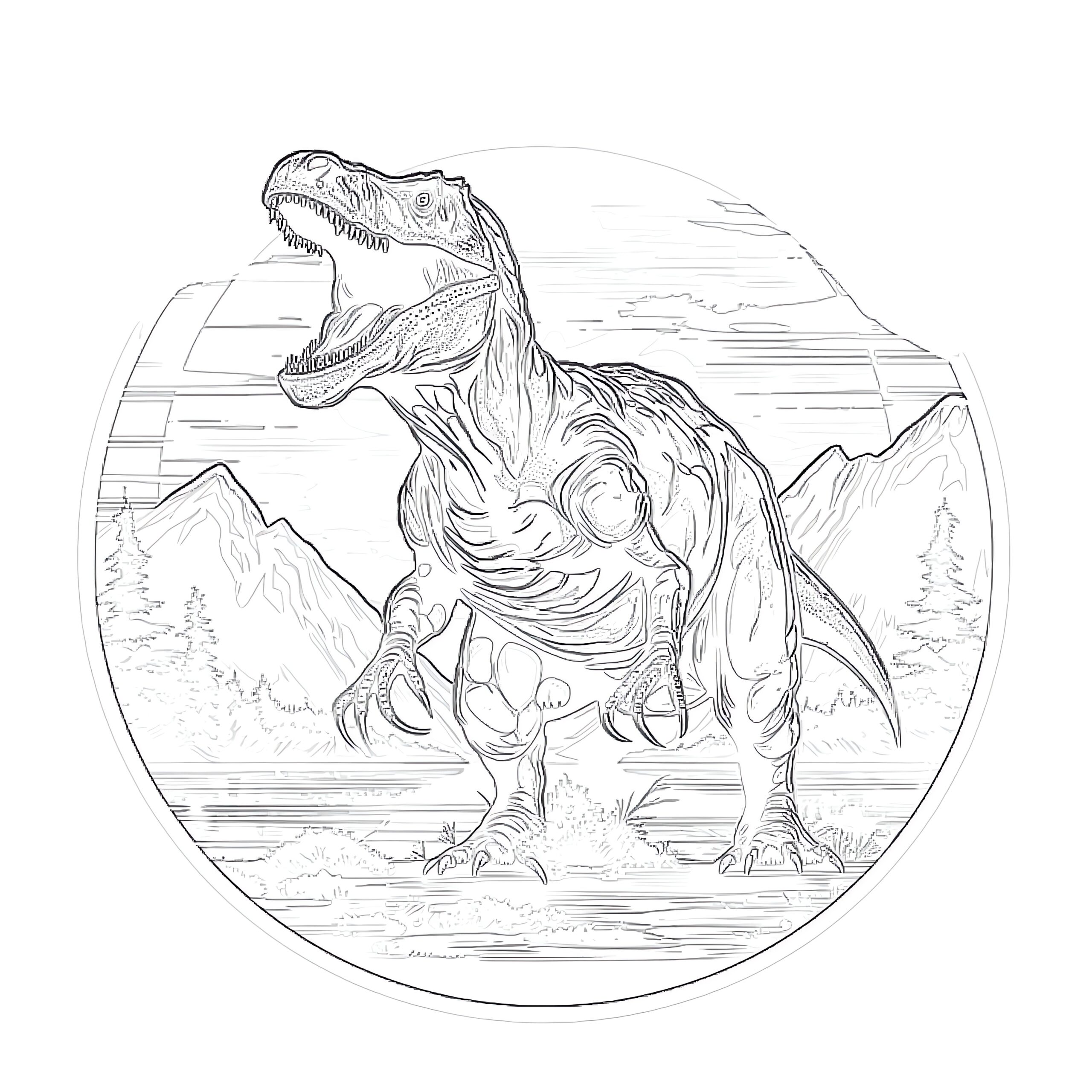 t rex coloring pages
