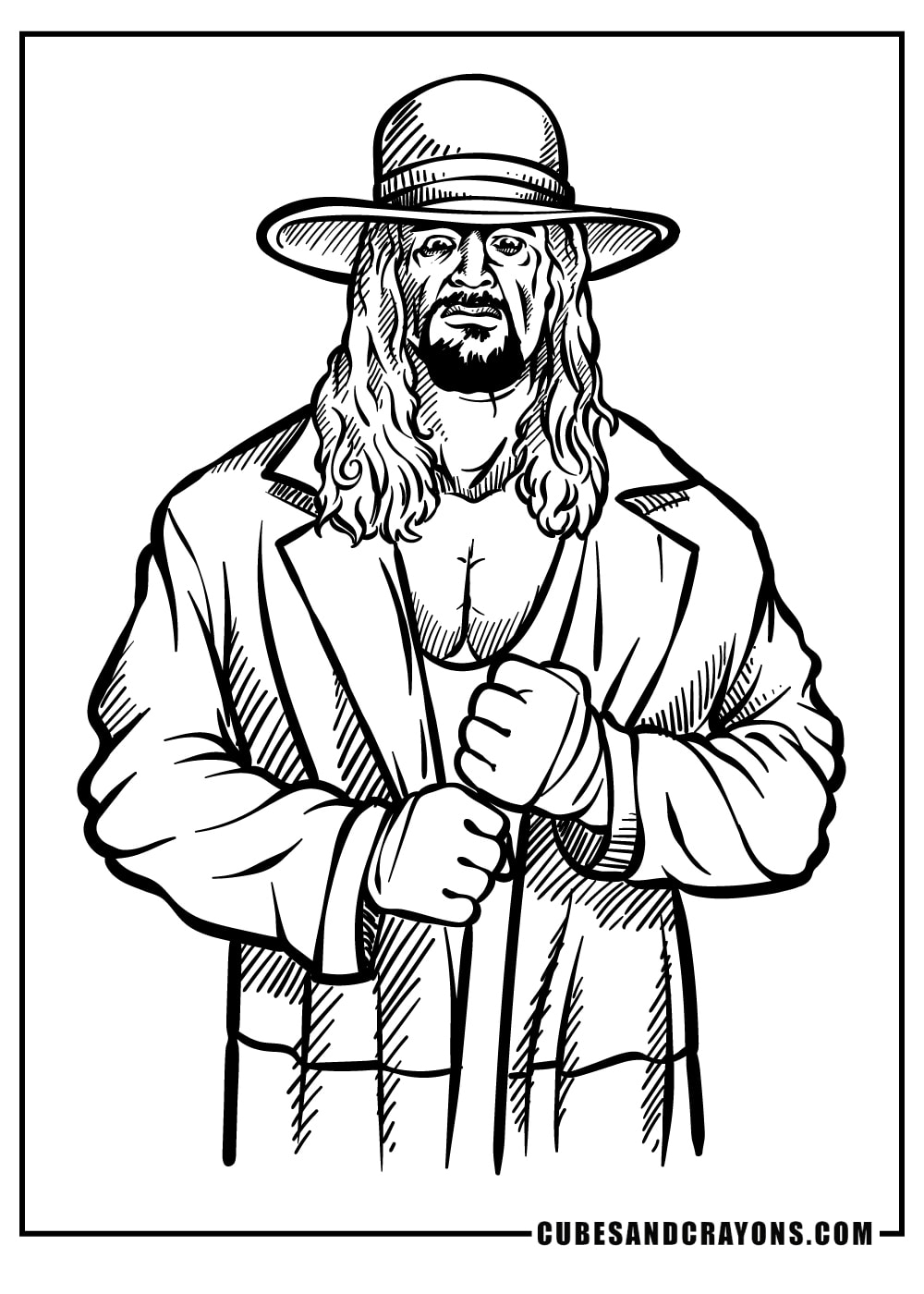 wwe wrestling coloring pages