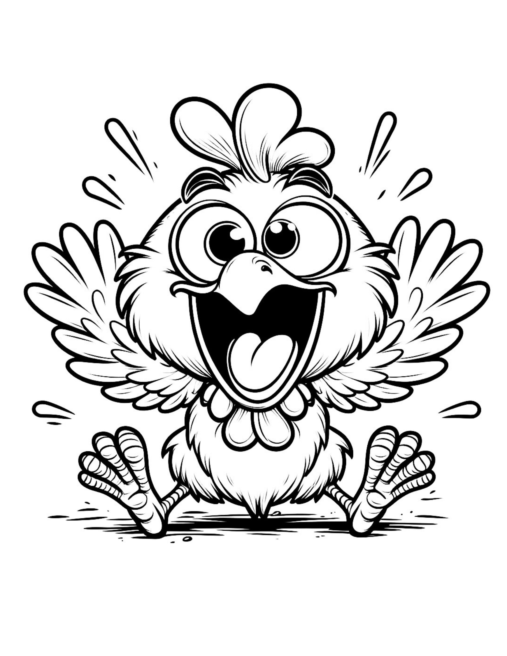 coloring pages of chickens