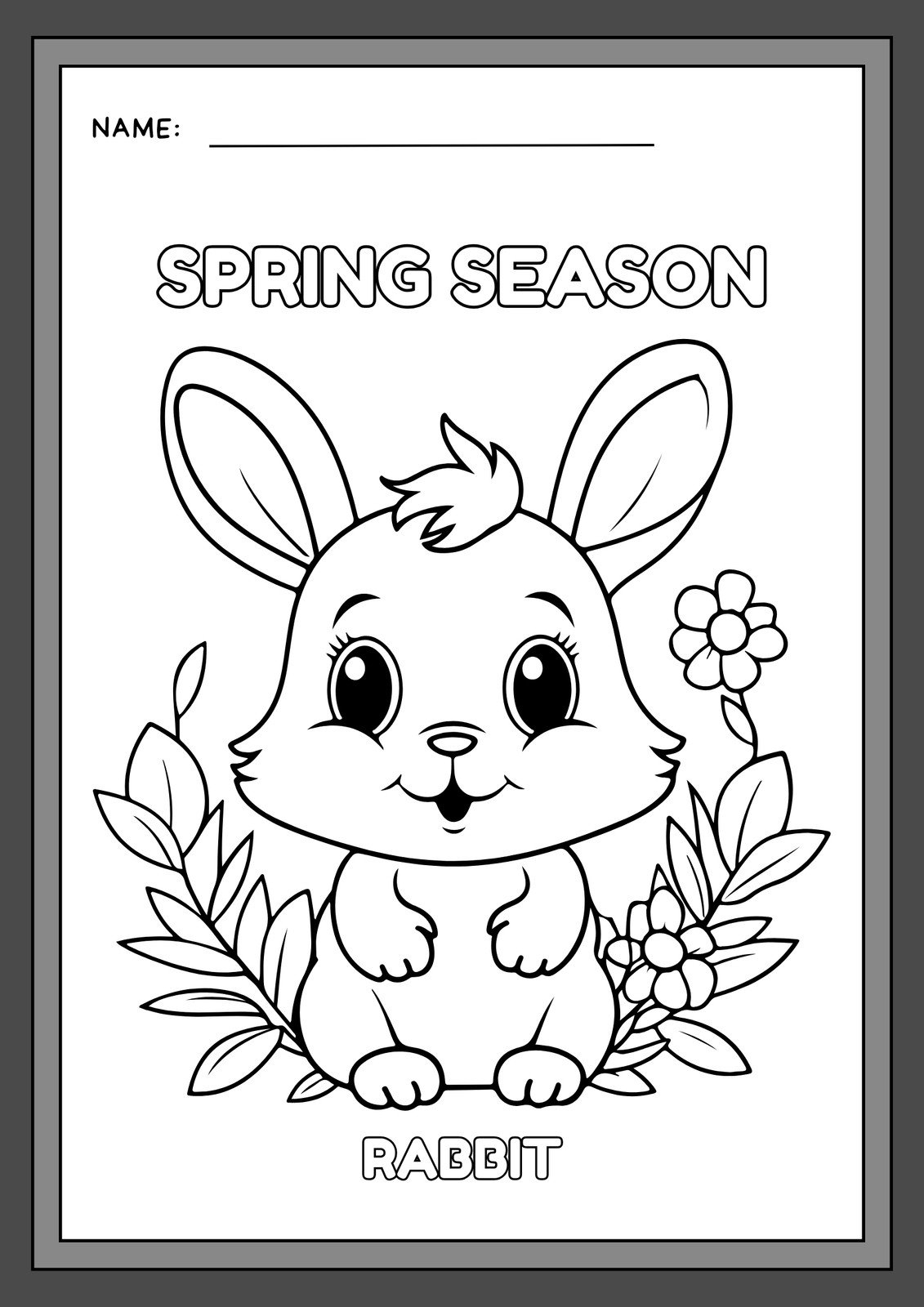 spring season coloring pages