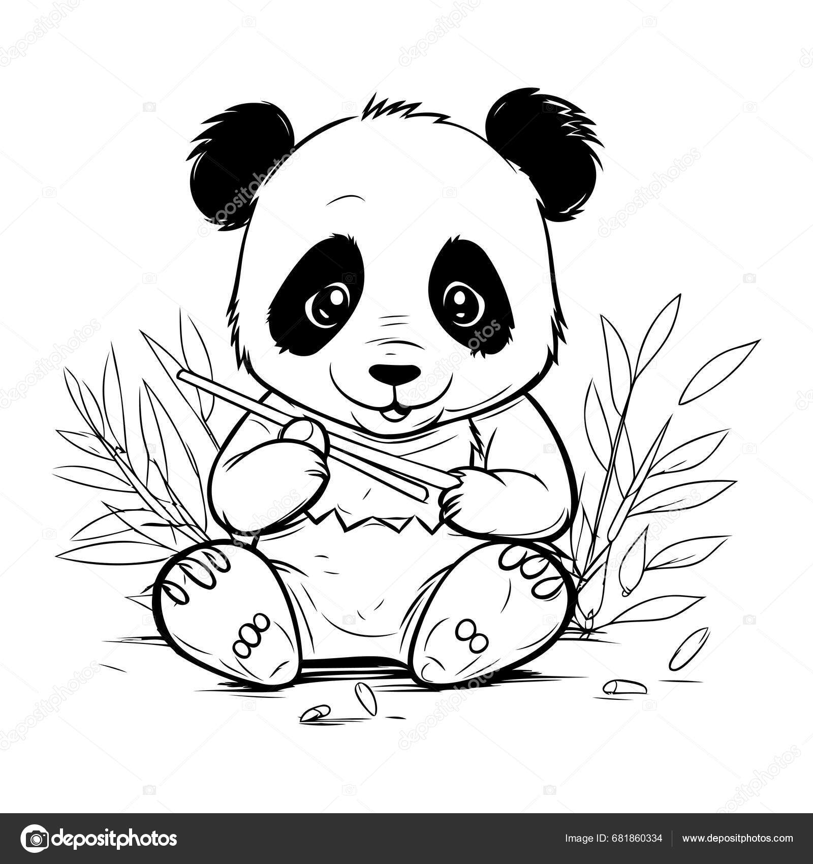 panda bear coloring pages