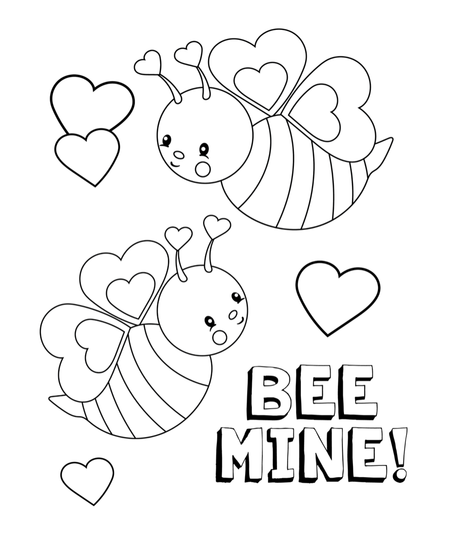 valentines day coloring page