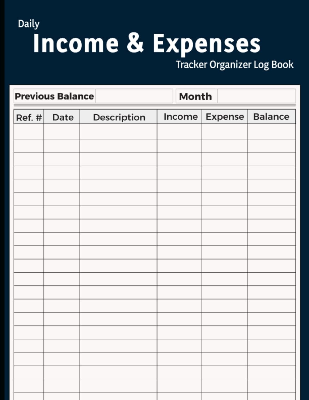 Daily Income And Expense Tracker Organizer Log Book Simple Income Expense Record Tracking Book For Five Years Bookkeeping Journal For Small Business 8 5 X 11 Inches One The Blue 