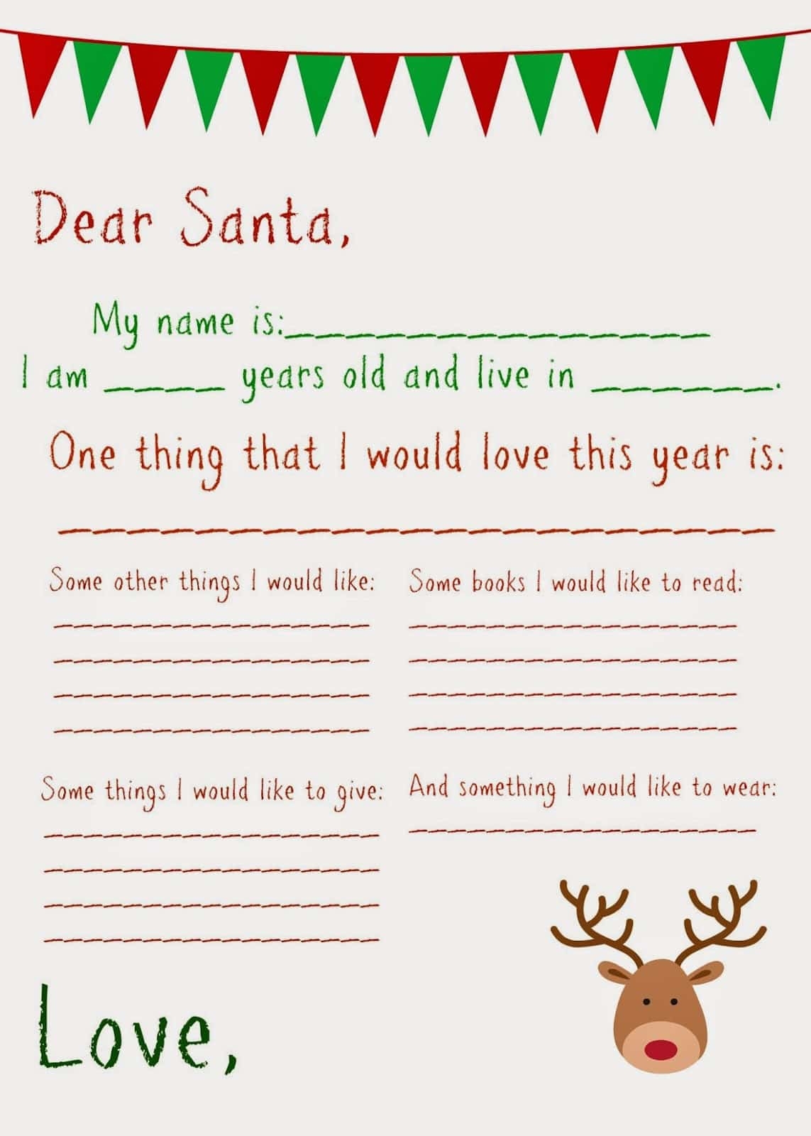 letters to santa template