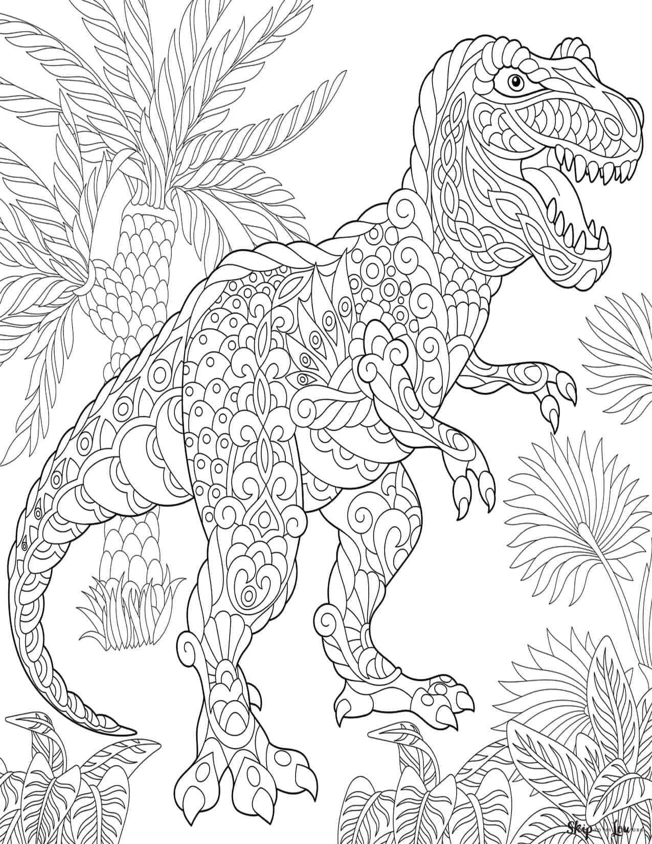 free printable dinosaur coloring sheets