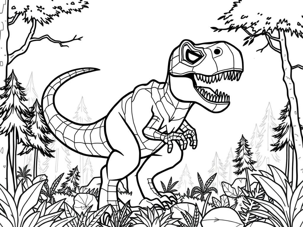 tyrannosaurus rex coloring page