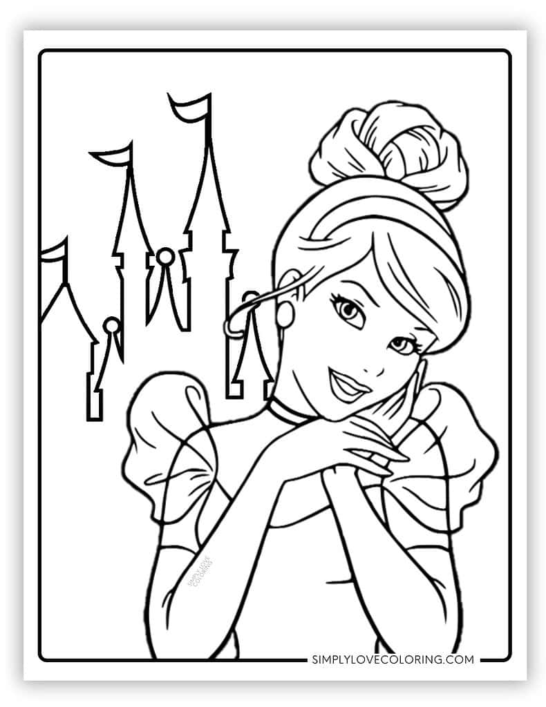 disney princess color sheets to print