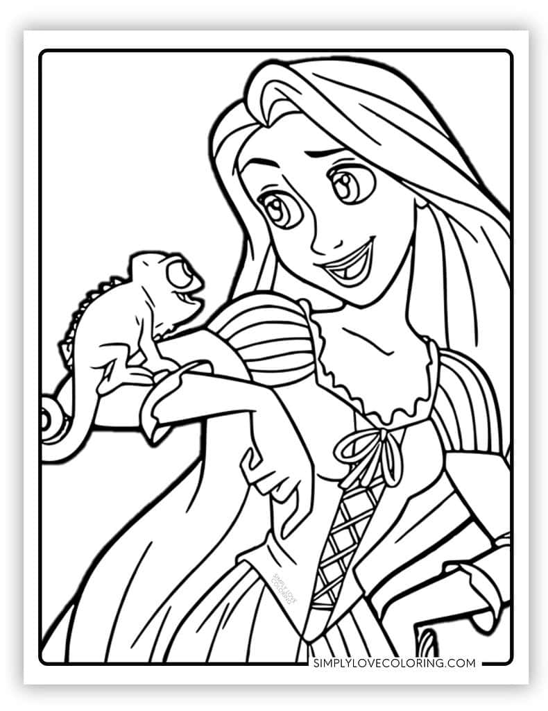 free coloring sheets princess