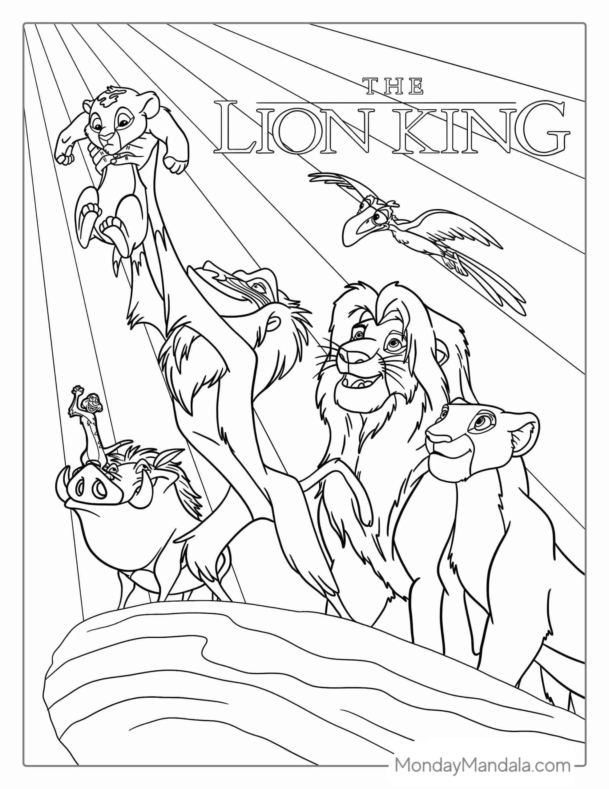 Disney The Lion King Coloring Page 2019